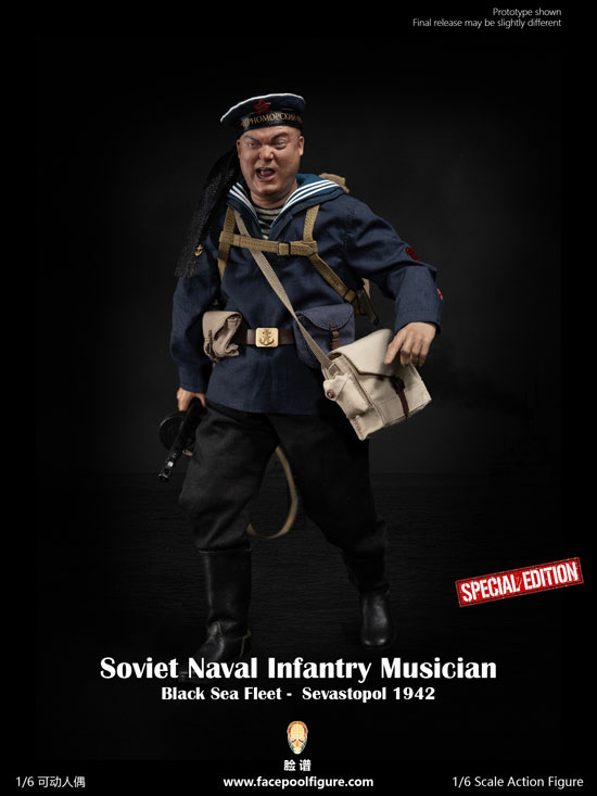 Facepoolfigure】FP021B 1/6 Soviet Naval Infantry Musician Black
