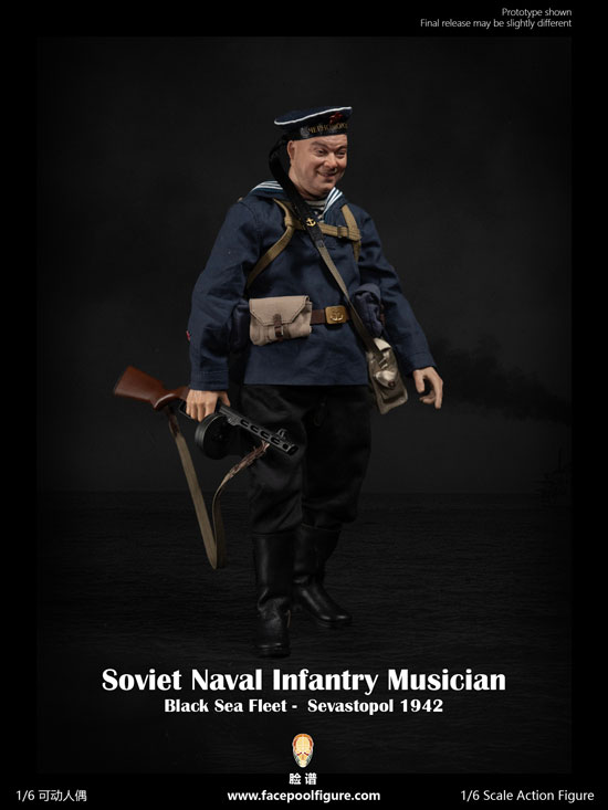 Facepoolfigure】FP021B 1/6 Soviet Naval Infantry Musician Black