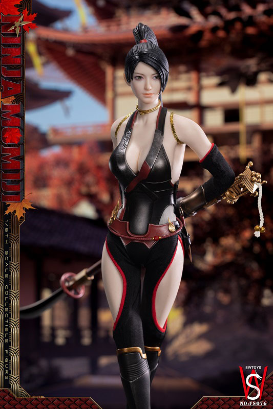 Swtoys】FS076 1/6 NINJA MOMIJI 黒忍者 くノ一 1/6スケール 女性ドール
