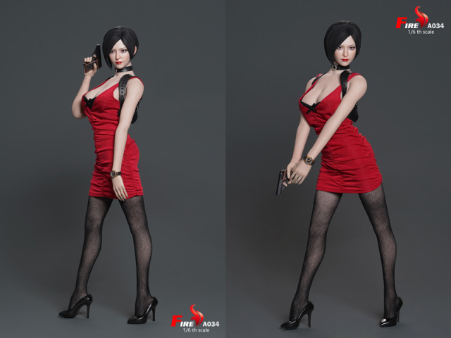Fire】A034 1/6 Head Sculpture Costume Accessories Set 女性