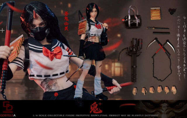 GDTOYS】GD97011A 1/6 GHOST GIRL 第二弾 鬼姫 ゴーストガール 蒼鬼由美