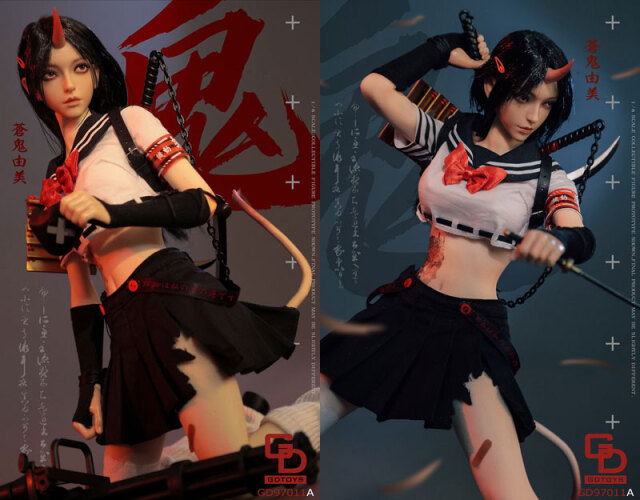 GDTOYS】GD97011A 1/6 GHOST GIRL 第二弾 鬼姫 ゴーストガール 蒼鬼由美
