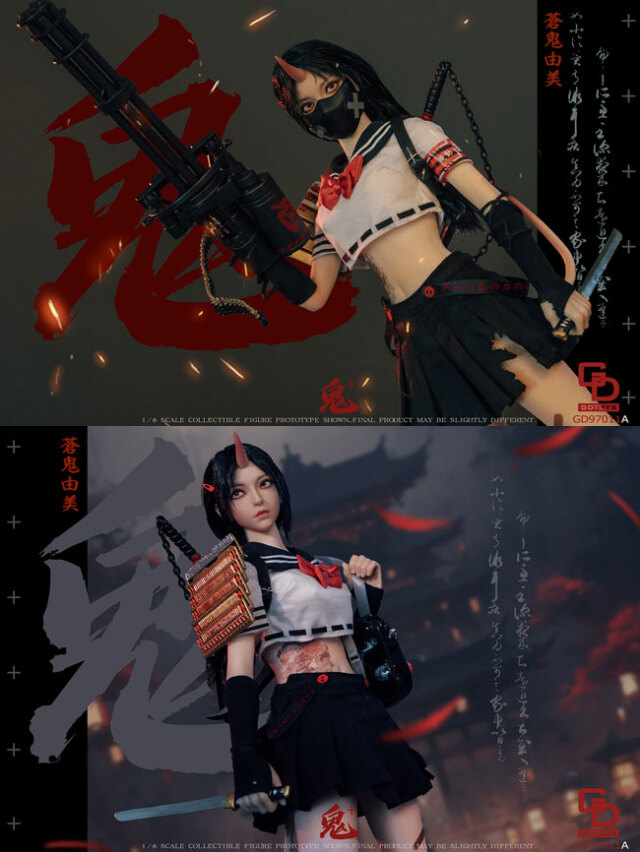 GDTOYS】GD97011A 1/6 GHOST GIRL 第二弾 鬼姫 ゴーストガール 蒼鬼由美