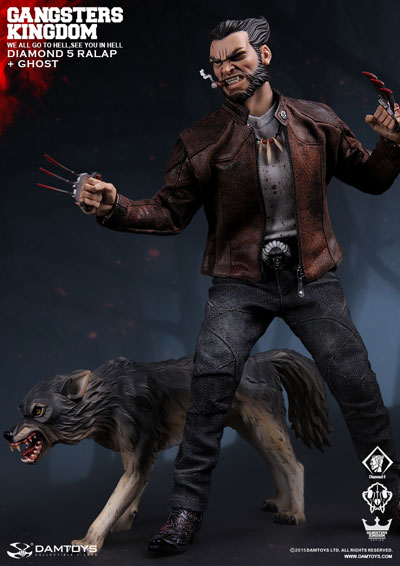 DAM TOYS Gangsters Kingdom GK011【未開封】 DAM】GK011 Gangsters Kingdom Diamond 5 Ralap & The Wolf Ghost 1/6