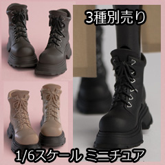WorldBox】GS004 G/Y/B Girl's Shoes Thick-soled Boots 女性ドール用
