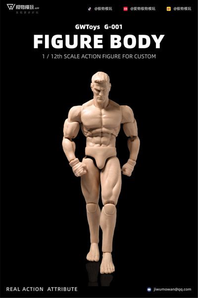 GWToys】G-001 FIGURE BODY 1/12th Scale ACTION FIGURE FOR CUSTOM 1