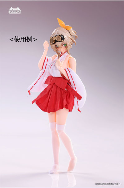 markun1024 専用Phillips 66 ドール用コスチュームセット HASUKI】H-CS019 1/12 Shrine Maiden Outfit Costume 巫女服 1/12