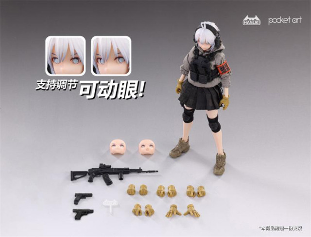 HASUKI】PA003 1/12 Pocket Art Series Assaulter Sasha 突撃手 波部薩 