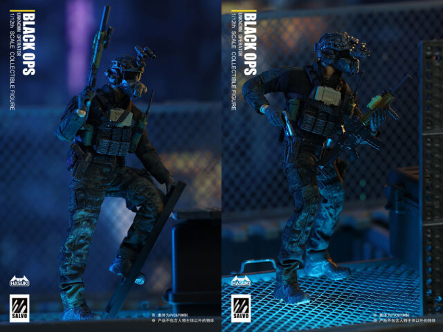 HASUKI】SA01 1/12 SALVO Black Ops Unkown Operator 1/12