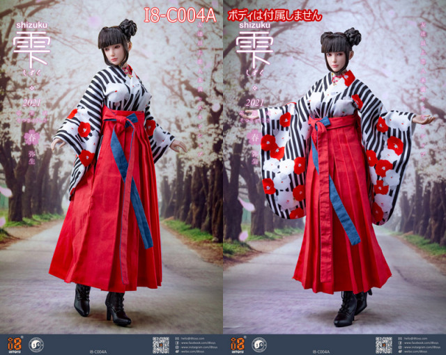 i8TOYS】i8-C004 1/6 Shizuku clothing set 雫 春 卒業袴 ブーツ 着物 