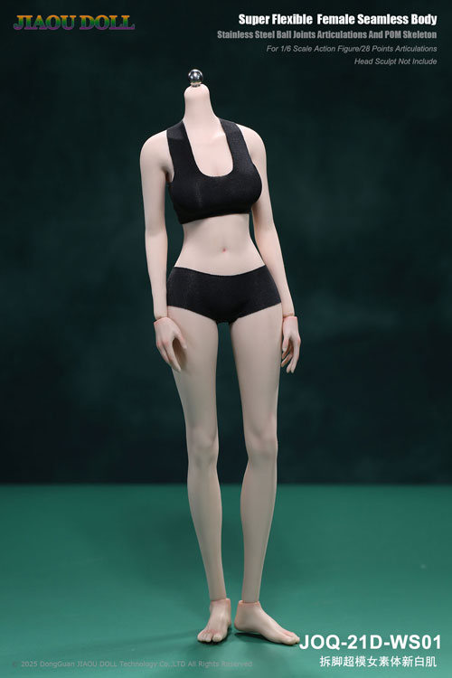 JIAOUDOLL 1/6 女性素体(ナチュラル肌、少女体型·(M)バスト) Amazon.co.jp: 「AC]JIAOUDOLL 1/6 女性 シームレス素体 可動