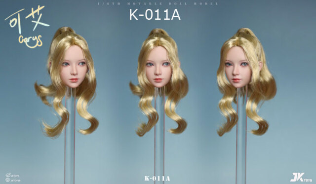 JKTOYS】K-011 A/B/C 1/6 Asian Beauty Head Sculpture Carys キャリス 1/6