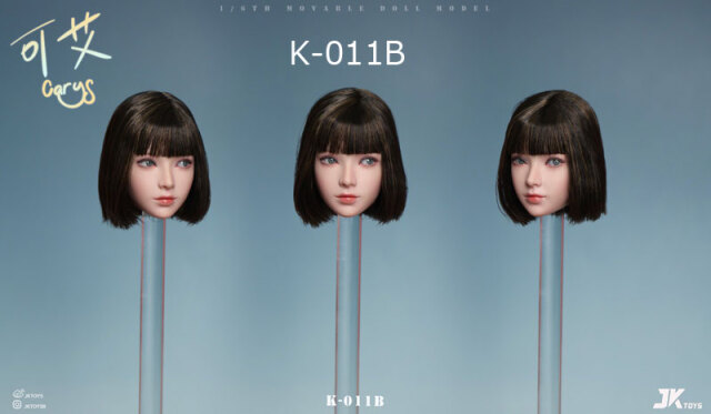 JKTOYS】K-011 A/B/C 1/6 Asian Beauty Head Sculpture Carys キャリス 1/6