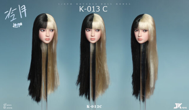 JKTOYS】K-013 A/B/C 1/6 Asian Beauty Head Sculpture Lena 冷月 レナ
