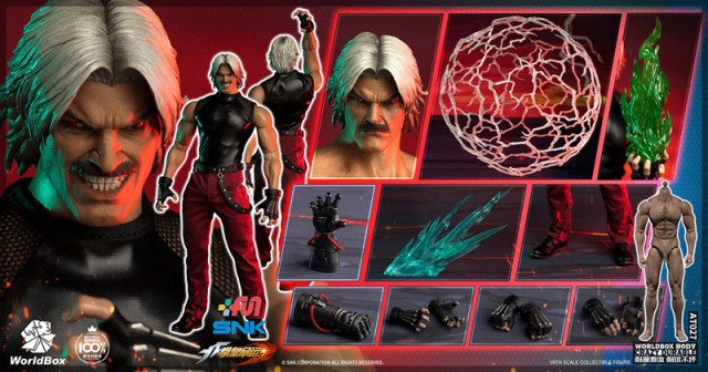 1993年物　レア物　フィギュア　ワールドオブファイターズ　日本代表2個セット WorldBox】KF101 1/6 SNK The King Of Fighters RUGAL ザ