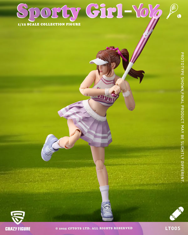 crazyfigure】CFTOYS LT005 1/12 Action Figure Body Sporty Girl-YOYO
