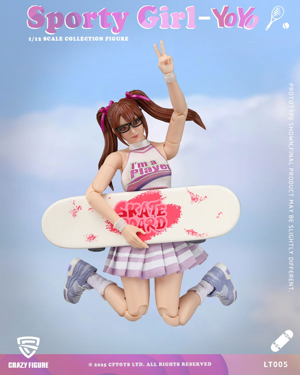 crazyfigure】CFTOYS LT005 1/12 Action Figure Body Sporty Girl-YOYO