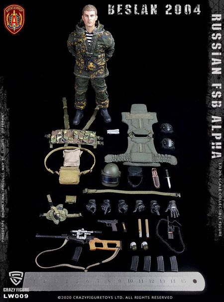 crazyfigure】LW009 1/12 Russian alpha special forces sniper