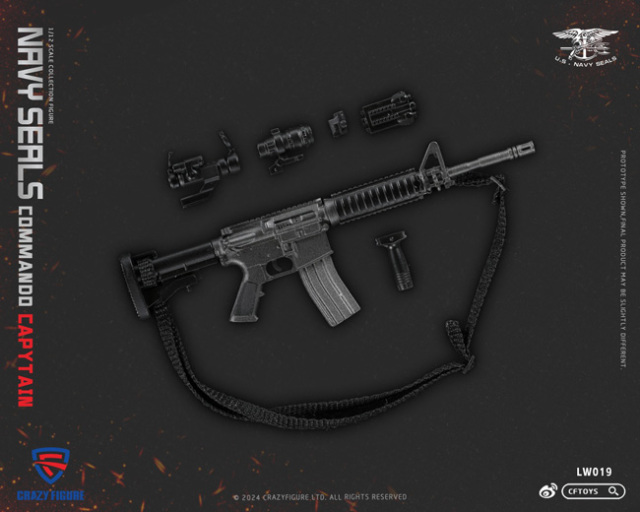 crazyfigure】LW019 1/12 NAVY SEALS Commando Captain ネイビー