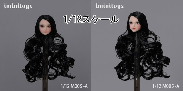 Iminitoys】M005 Female anime beauty headsculpt 1/12スケール ドール