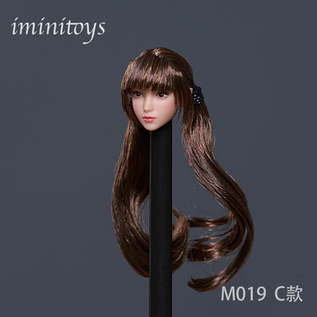 C43 1/6 フィギュア ヘッド　Kumikヘッド　12インチドール 白肌 C43 1/6 フィギュア ヘッド Kumikヘッド 植毛タイプ 希少品 12