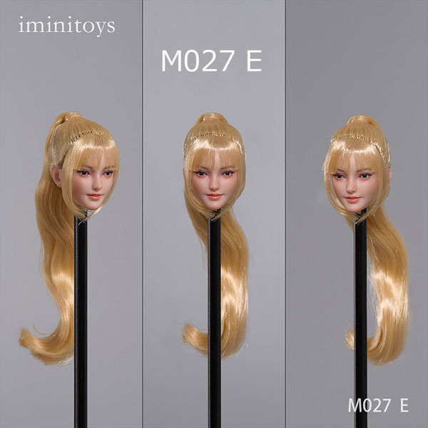Iminitoys】M027 A/B/C/D/E Beautiful Girl Headsculpt with Movable