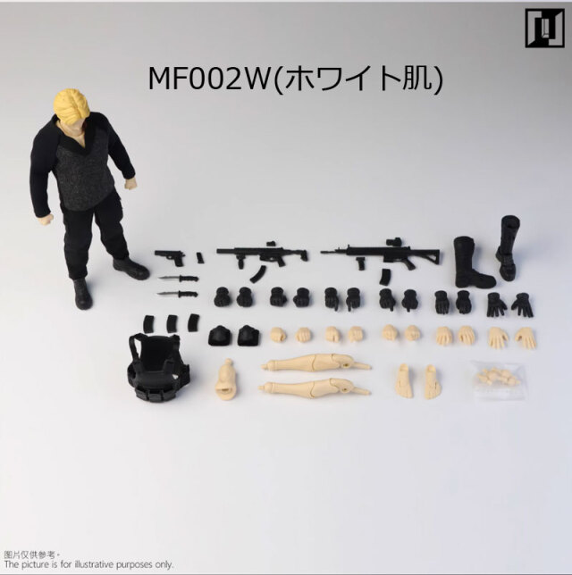 Mirrfig】MF002 Y/W 1/12 Lean Man Body Deluxe Version ミリタリー