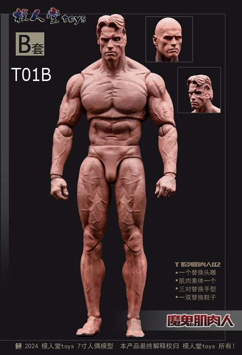 模人堂toys】MO RENT ANG 1/12 Muscular Male Body 魔鬼肌肉人