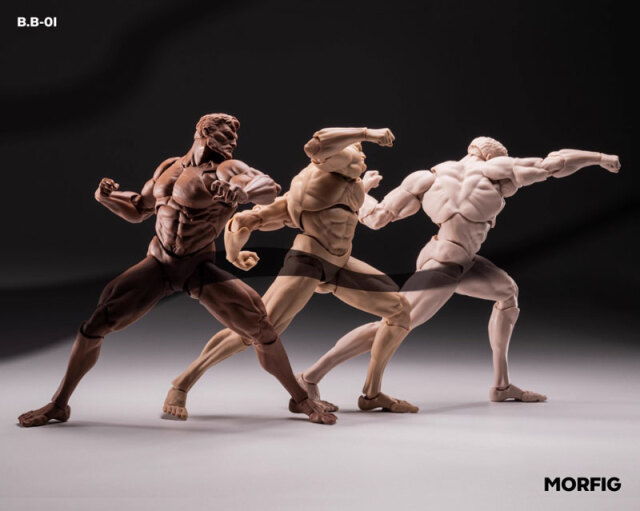 MORFIG】Queen Studios B.B-01 Y/B/W/G Male β 1/12 Action Figure