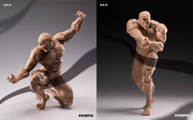 MORFIG】Queen Studios B.B-01 Y/B/W/G Male β 1/12 Action Figure