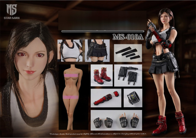 星漫 STAR MAN】MS-010A 1/6 White Tank Top and Black Short