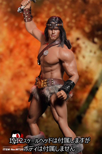 MR TOYS】MT2020-04 1/12 バーバリアン 男性ヘッド 剣 装備セット 1/12