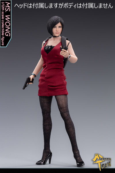 MTTOYS】MT005 1/12 Cosplay 女性ヘッド レッドドレスセット 1