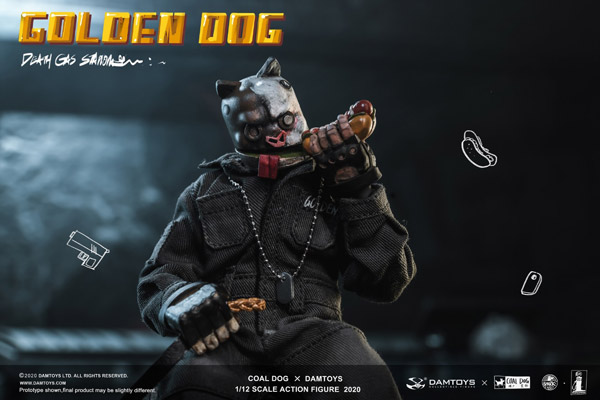 DAM】DAMTOYS x COALDOG PES022 1/12 GOLDEN DOG - Death Gas