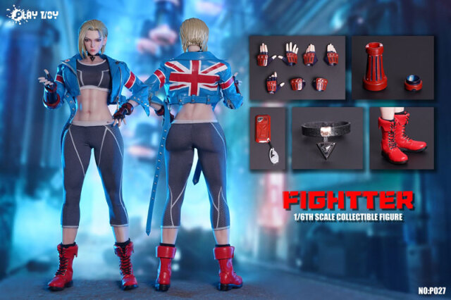 PLAYTOY】P027 1/6 FIGHTER 格闘女戦士 眼球可動 1/6スケール