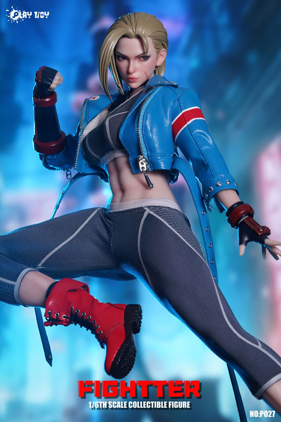 PLAYTOY】P027 1/6 FIGHTER 格闘女戦士 眼球可動 1/6スケール