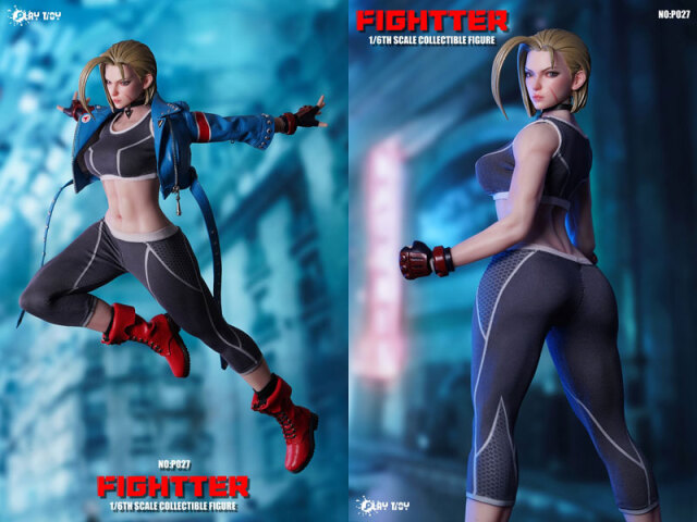 PLAYTOY】P027 1/6 FIGHTER 格闘女戦士 眼球可動 1/6スケール