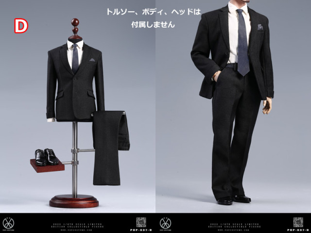 POPtoys】X37 Men's Suit Western-style clothes suit 1/6スケール