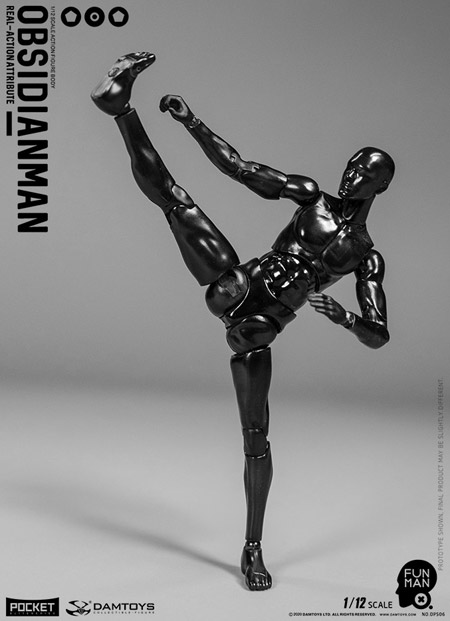 DAM】DPS06 1/12 SCALE ACTION FIGURE “OBSIDIANMAN” 黒曜石人