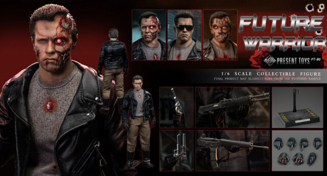 PRESENT TOYS】PT-sp80 1/6 Future Warrior（Leather version