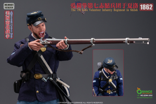 QORANGE QOTOYS】QOM-1032 1/6 American Civil War US the 7th