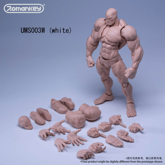 Romankey】UMS003 W/B/Y 1/12 Ultra-Movable Male Figure Big