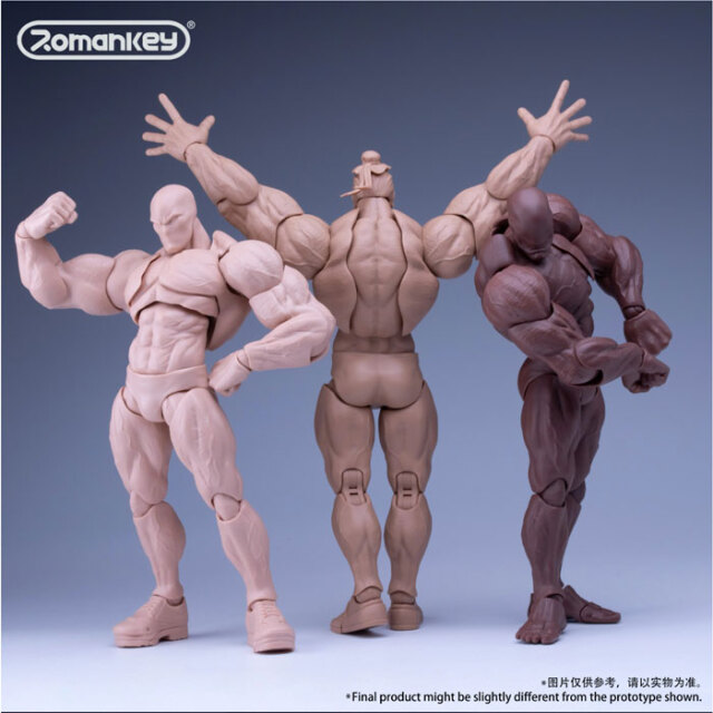 Romankey】UMS003 W/B/Y 1/12 Ultra-Movable Male Figure Big
