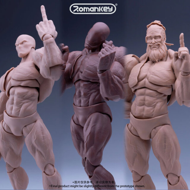 Romankey】UMS003 W/B/Y 1/12 Ultra-Movable Male Figure Big
