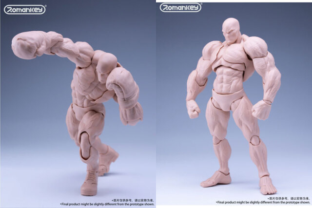 Romankey】UMS003 W/B/Y 1/12 Ultra-Movable Male Figure Big Guy 超