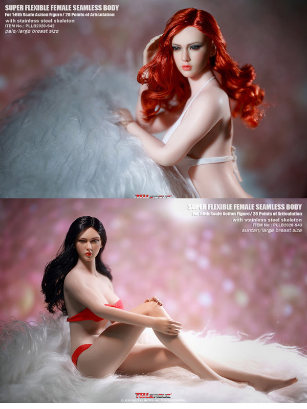 TBLeague】Female Super Flexible Seamless Bodies head sculpt