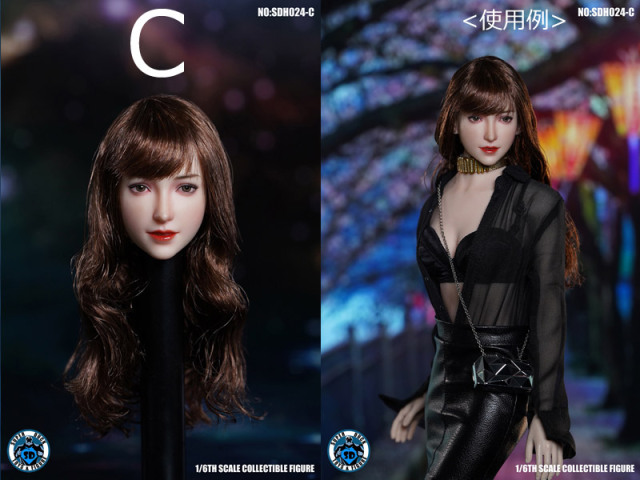 1/6スケール アンドリュー風ヘッド Z6TOYS】ZC008 A/B/C/D/E 1/6 Movable Eye Beauty Headsculpt