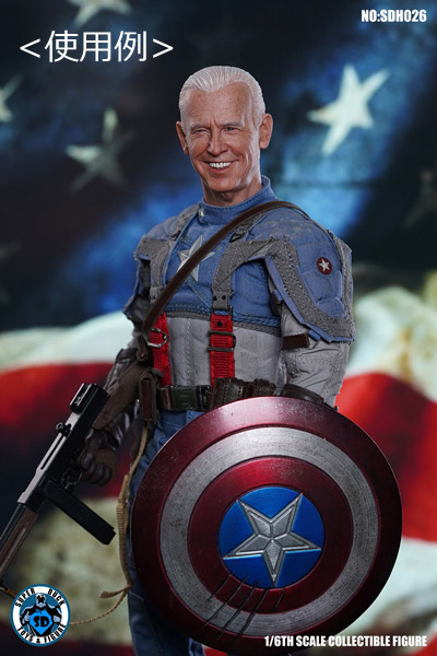 【バイデン大統領風】1/6スケールフィギュアイージーカスタム品b SUPERDUCK】SDH026 ジョー・バイデン アメリカ合衆国大統領 1/6