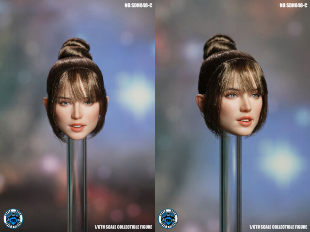 SUPERDUCK】SDH048 A B C 西洋系美人 1/6スケール 植毛 女性ヘッド