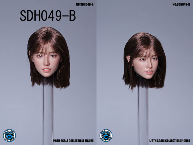 1/6 アジア人女性ヘッドA（Red Medium Hair）SD-H047A 1/6 アジア人女性ヘッドA（Red Medium Hair）SD-H047A 1/6 アジア人